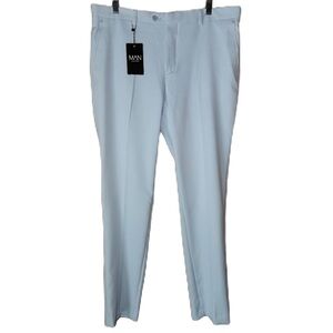 NWT Boohoo Man Skinny Light Blue Suit Trouser Size 36R